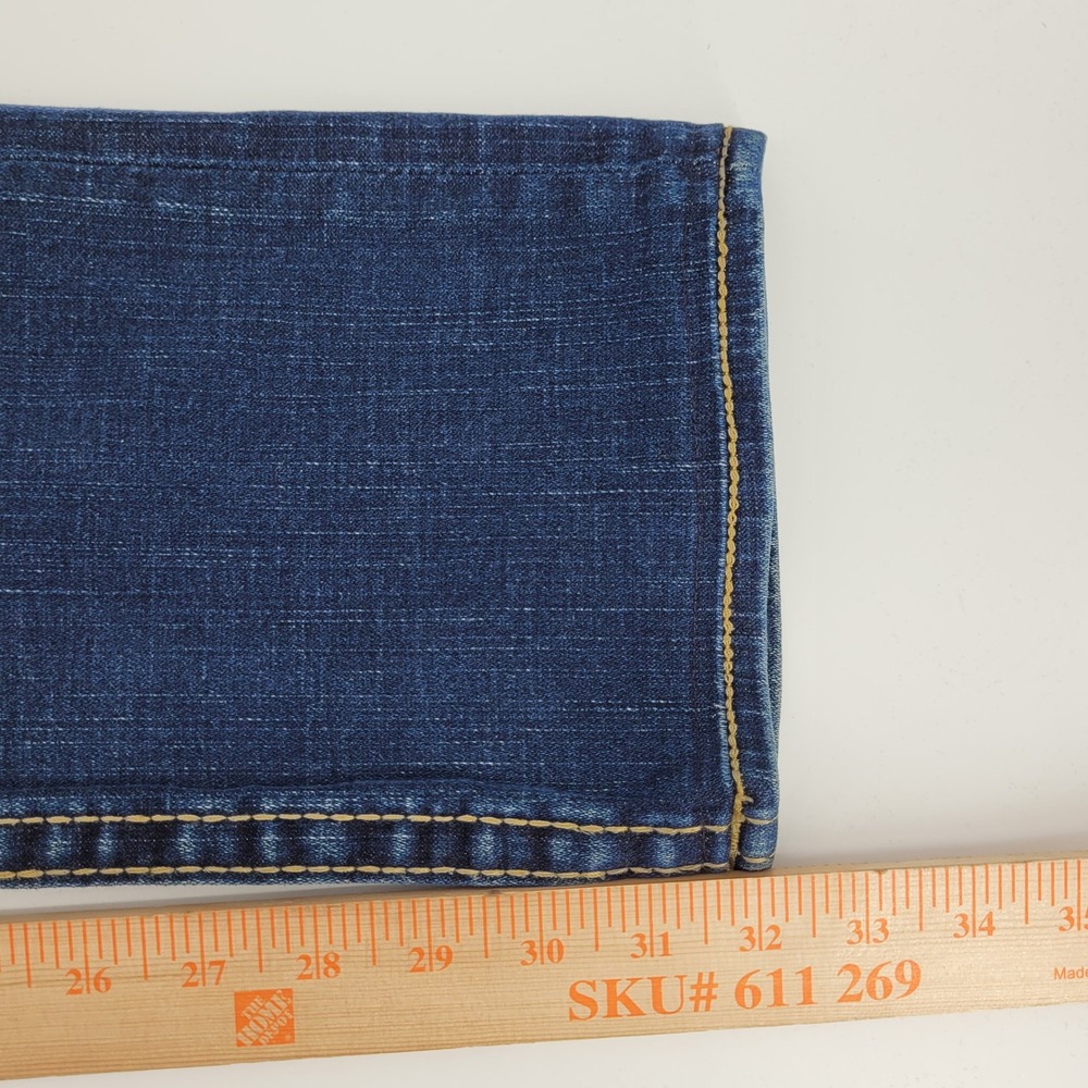 True Religion Disco Billy Big T Jeans Womens 27 Blue‎ Low Rise Straight Leg - Picture 4 of 7